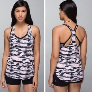 Lululemon Pink Camo Singlet